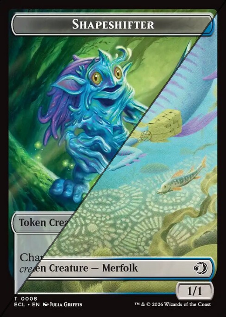 Shapeshifter Token  // Merfolk Token TECL  [Foil]