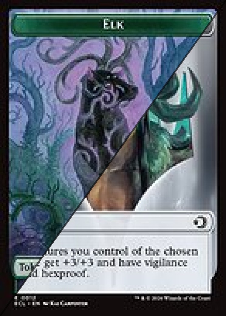 Elk Token  // Oko, Shadowmoor Scion Emblem Token TECL 