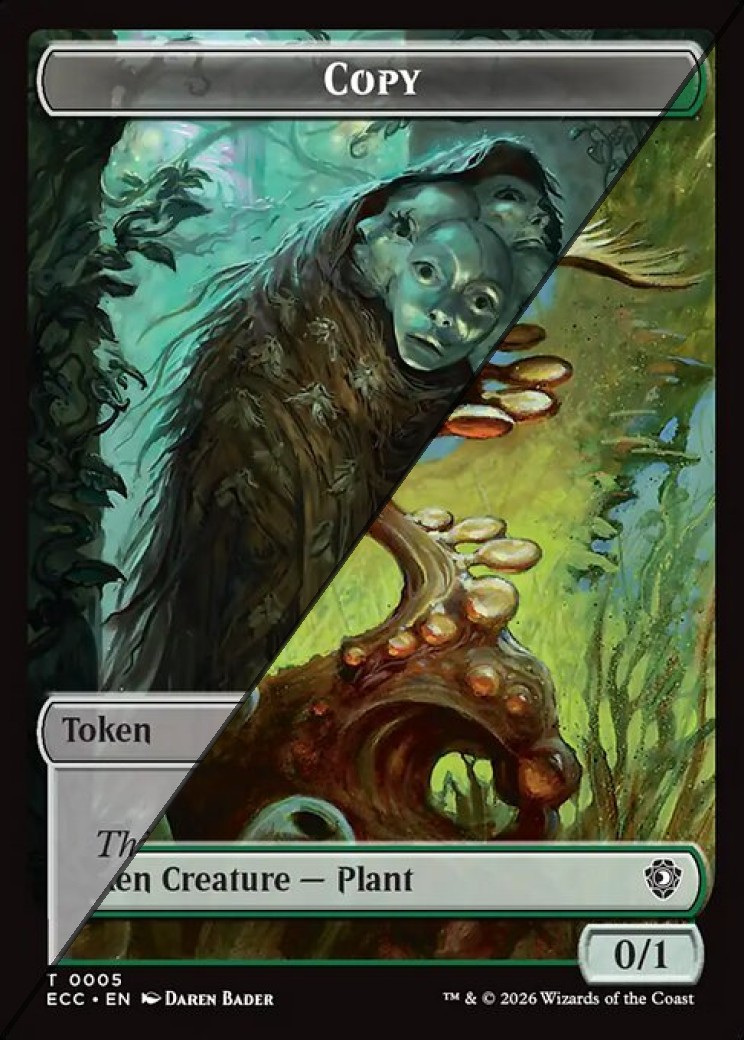 Copy Token  // Plant Token TECC  [Foil]
