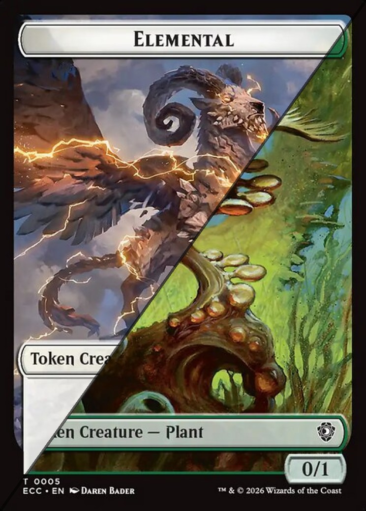Elemental Token  // Plant Token TECC  [Foil]