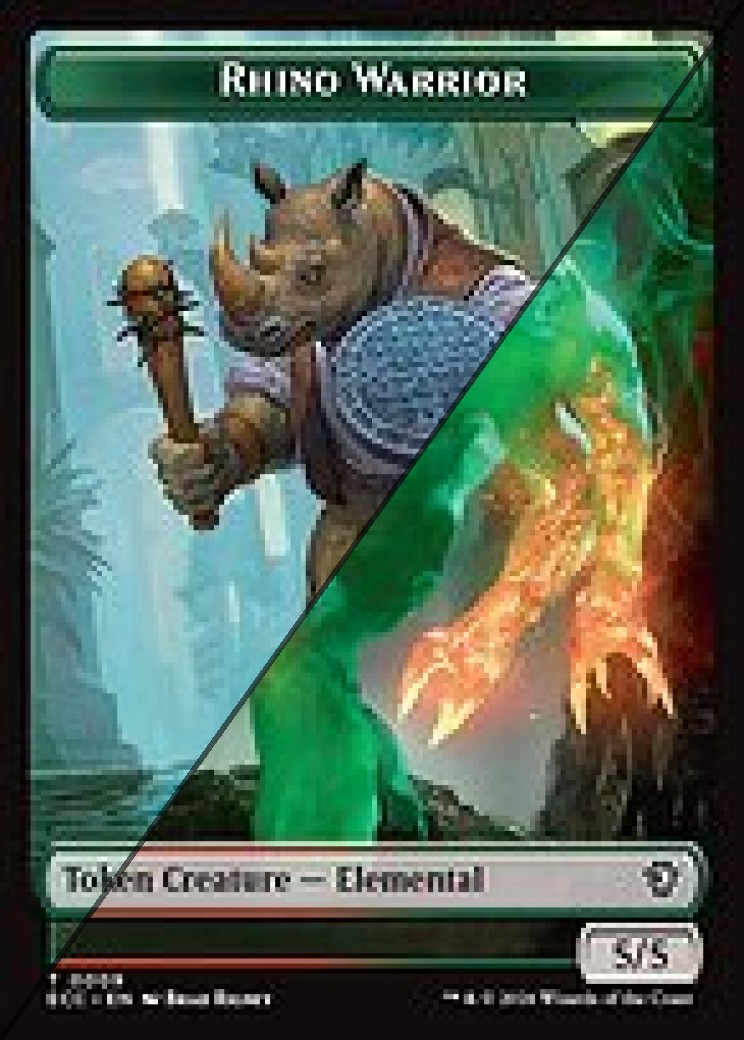 Rhino Warrior Token  // Elemental Token TECC 