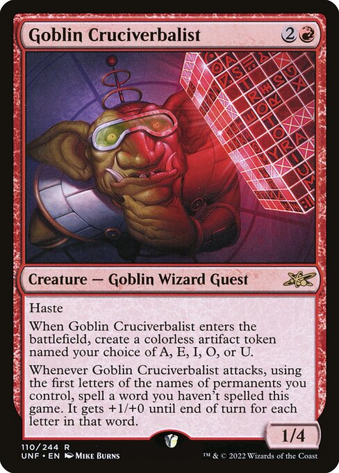 Goblin Cruciverbalist [Foil]