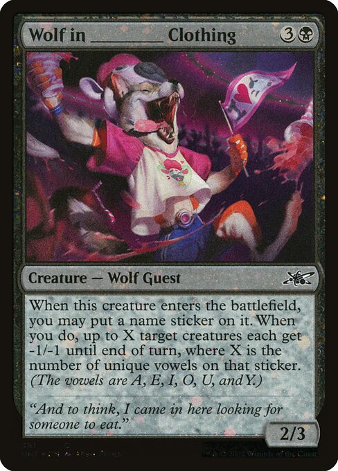 Wolf in _____ Clothing [Galaxy Foil]