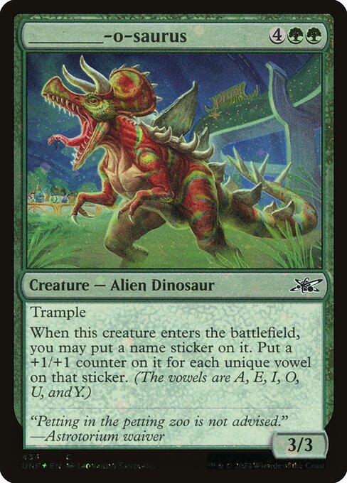 _____-o-saurus [Galaxy Foil]