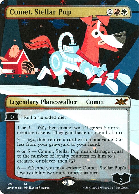 Comet, Stellar Pup [Borderless Galaxy Foil]