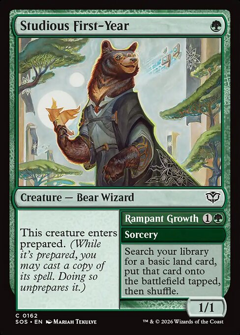 Studious First-Year // Rampant Growth [Foil]