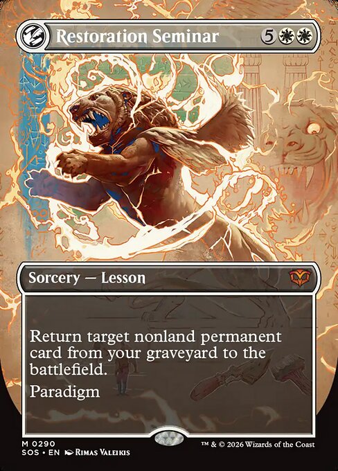 Restoration Seminar [Field Notes]