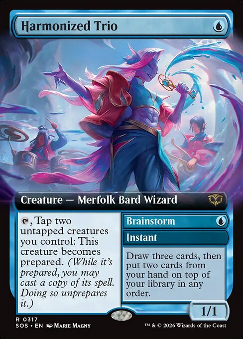 Harmonized Trio // Brainstorm [Extended Artwork Foil]