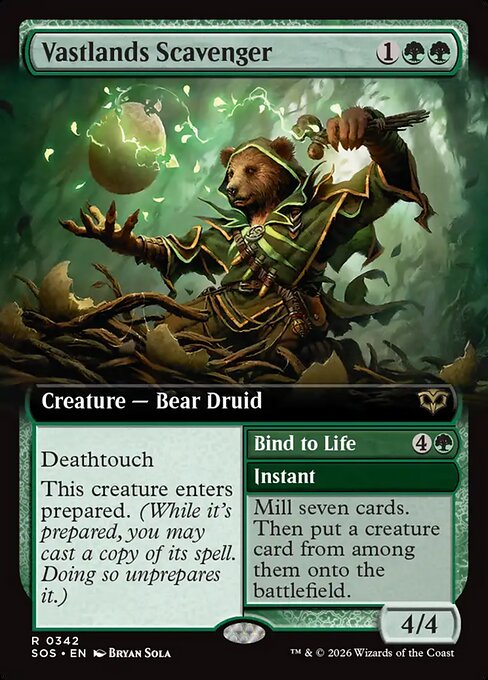 Vastlands Scavenger // Bind to Life [Extended Artwork Foil]