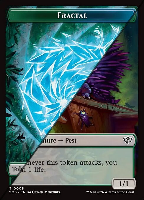 Fractal Token  // Pest Token TSOS  [Foil]