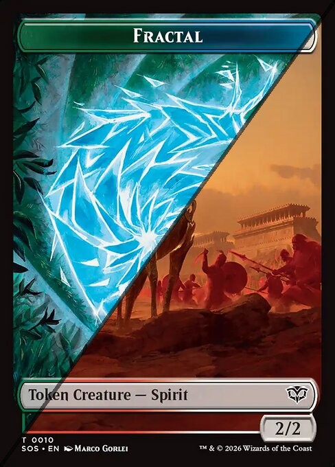 Fractal Token  // Spirit Token TSOS  [Foil]