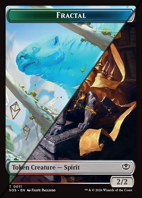 Fractal Token  // Spirit Token TSOS  [Foil]