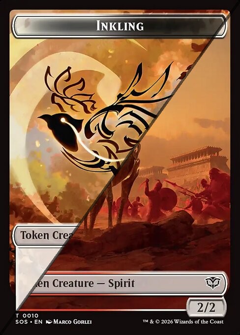 Inkling Token  // Spirit Token TSOS  [Foil]