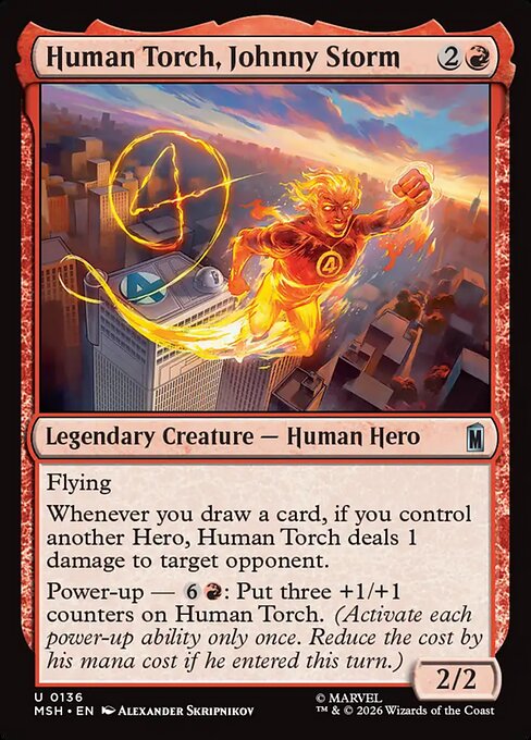Human Torch, Johnny Storm [Foil]