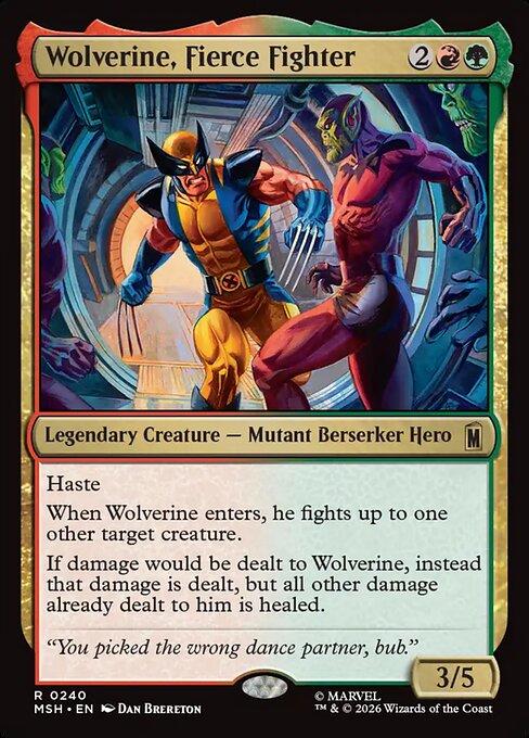 Wolverine, Fierce Fighter [Foil]