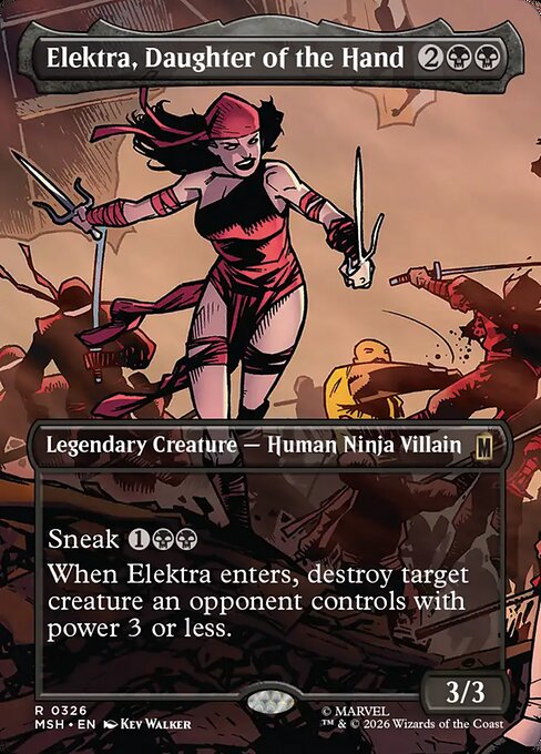 Elektra, Daughter of the Hand [Borderless Scene Foil]
