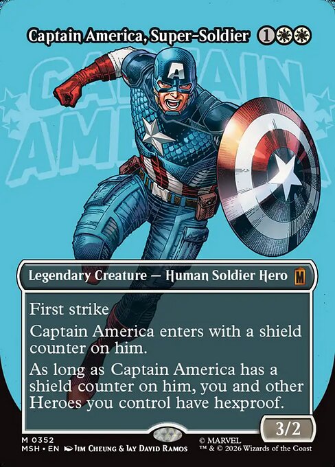 Captain America, Super-Soldier [Borderless Logo]