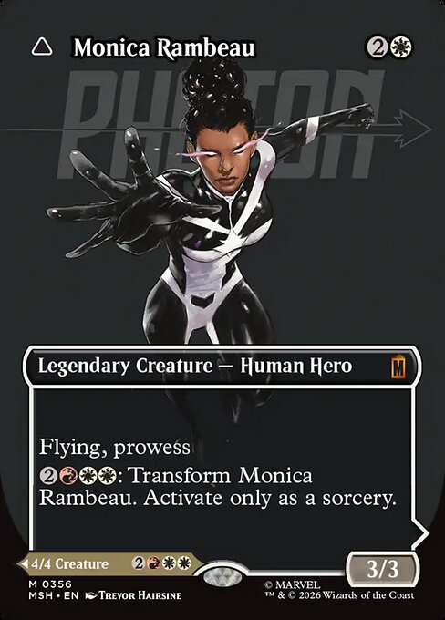 Monica Rambeau // Photon, Living Light [Borderless Logo Foil]