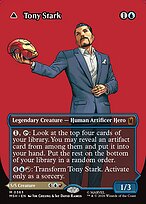 Tony Stark // The Invincible Iron Man [Borderless Logo Foil]