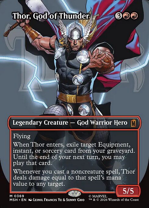 Thor, God of Thunder [Borderless Logo]