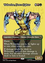 Wolverine, Fierce Fighter [Borderless Logo]