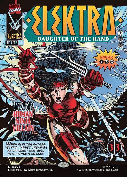 Elektra, Daughter of the Hand [Classic Comic Foil]