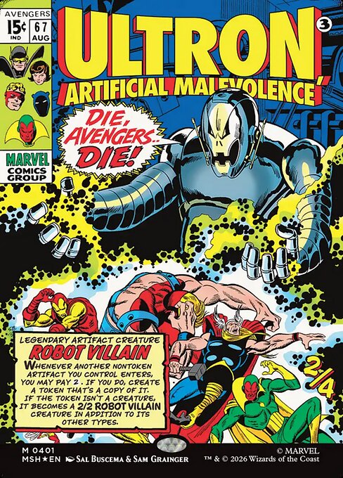 Ultron, Artificial Malevolence [Classic Comic Foil]
