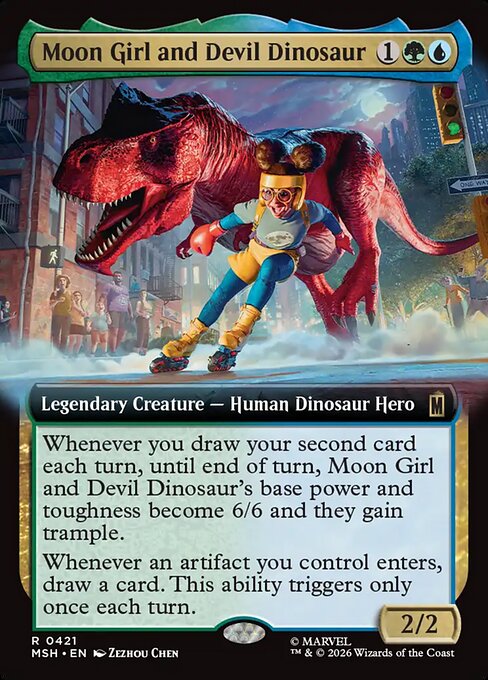 Moon Girl and Devil Dinosaur [Extended Artwork Foil]