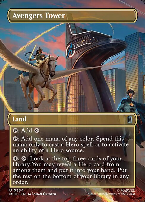 Avengers Tower [Borderless Scene Foil]