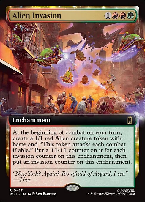 Alien Invasion [Extended Artwork Foil]