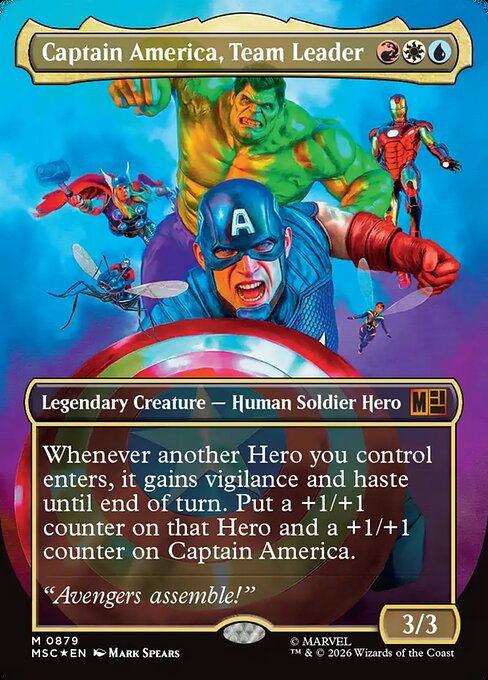 Captain America, Team Leader [Borderless Surge Foil]