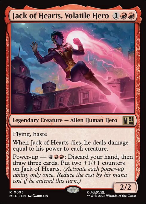 Jack of Hearts, Volatile Hero [Foil]