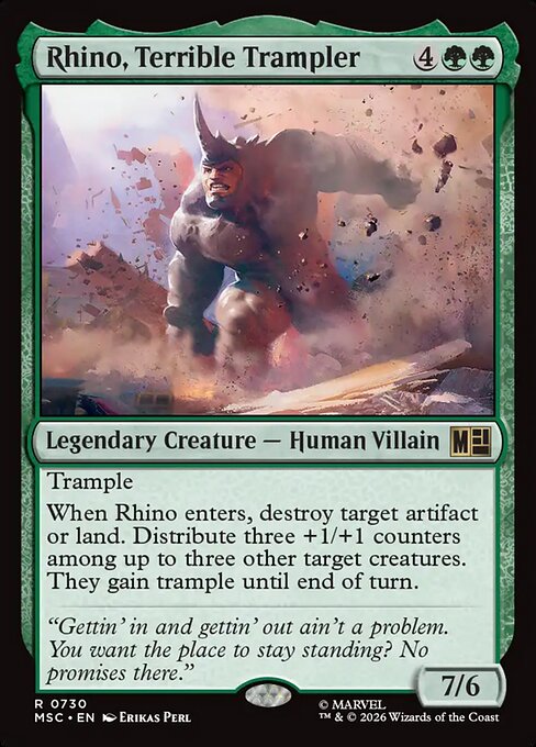 Rhino, Terrible Trampler [Foil]
