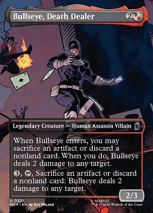 Bullseye, Death Dealer [Borderless Scene Foil]