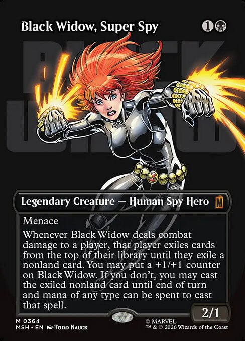 Black Widow, Super Spy [Borderless Logo]