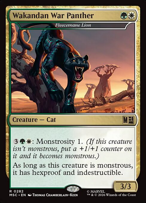 Wakandan War Panther (Fleecemane Lion)