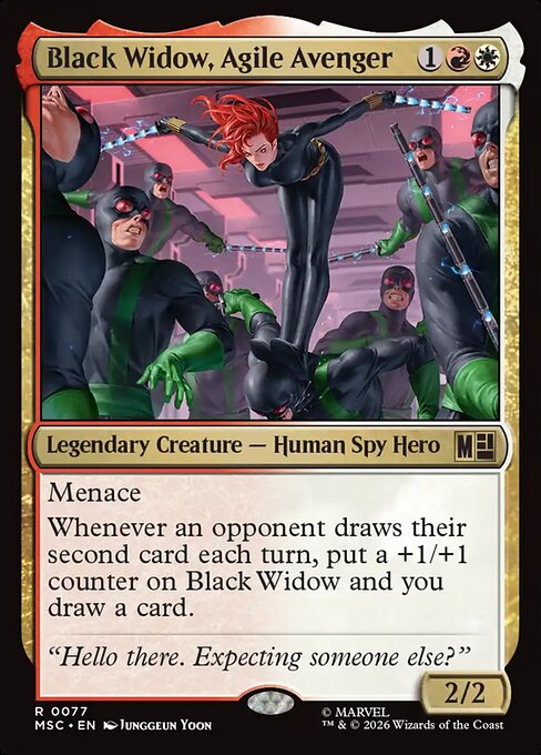 Black Widow, Agile Avenger [Surge Foil]