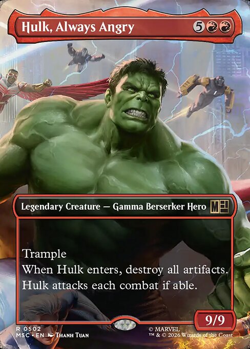 Hulk, Always Angry [Borderless Scene Foil]