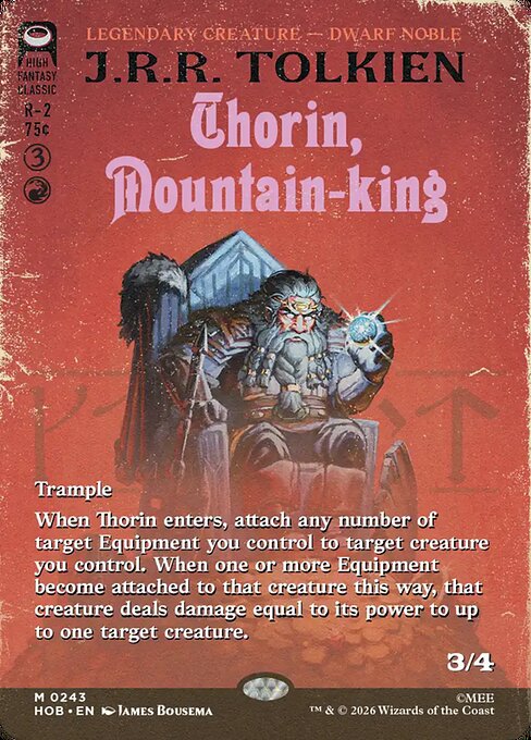 Thorin, Mountain-king [Book Cover]