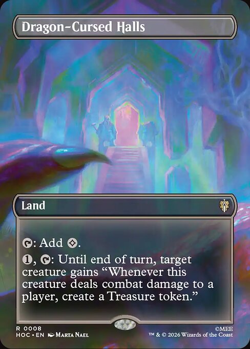 Dragon-Cursed Halls [Borderless Scene Foil]