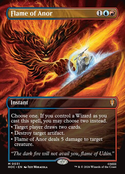 Flame of Anor [Borderless Classic Artist Foil]