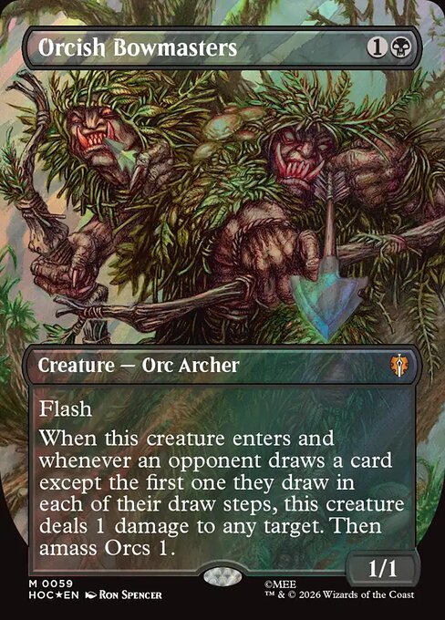 Orcish Bowmasters [Borderless Classic Artist Surge Foil]