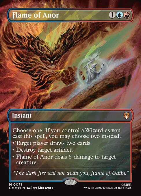 Flame of Anor [Borderless Classic Artist Surge Foil]