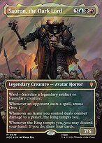 Sauron, the Dark Lord [Borderless Classic Artist Surge Foil]