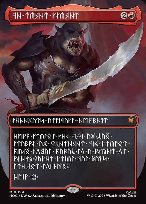 The Reaver Cleaver [Borderless Dwarvish Foil]