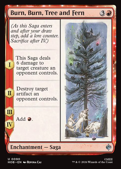 Burn, Burn, Tree and Fern [Foil]
