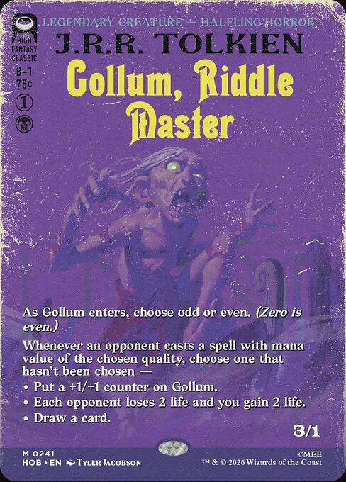 Gollum, Riddle Master [Book Cover]