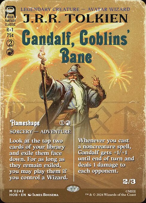 Gandalf, Goblins' Bane // Flameshape [Book Cover Foil]