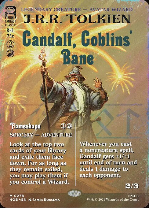 Gandalf, Goblins' Bane // Flameshape [Book Cover Surge Foil]