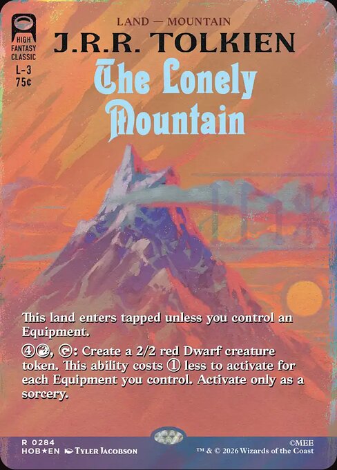 The Lonely Mountain [Book Cover Surge Foil]